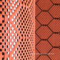 Carbon aramid hybrid fabric colored hexagon carbon aramid jacquard fabric Factory